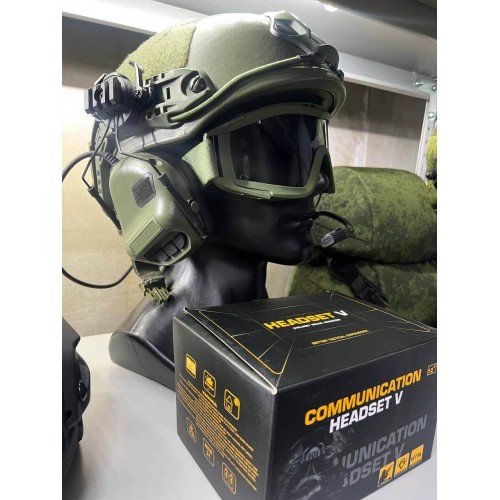 "COMMUNICATION HEADSET V" Активные тактические наушники для стрельбы в Омске