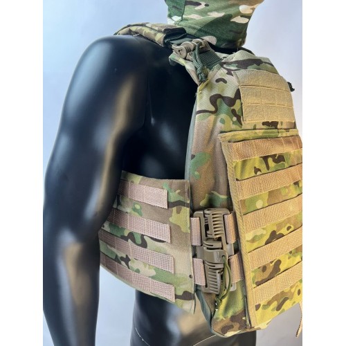 Бронежилет ЗАЩИТНИК в Омске с кевларовым баллистическим пакетом C2, капами и бронеплитами Бр5