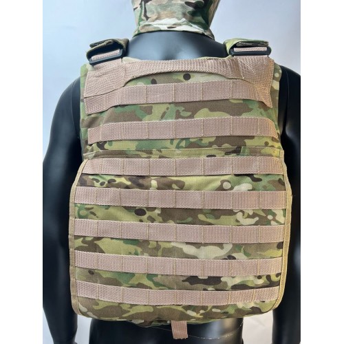 Бронежилет ЗАЩИТНИК в Омске с кевларовым баллистическим пакетом C2, капами и бронеплитами Бр5