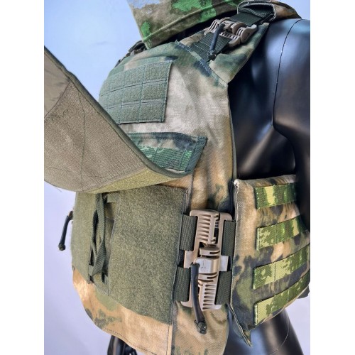 Бронежилет ЗАЩИТНИК в Омске с кевларовым баллистическим пакетом C2, капами и бронеплитами Бр5