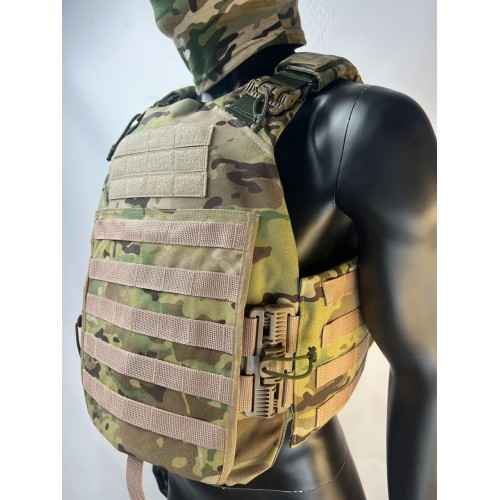 Бронежилет ЗАЩИТНИК в Омске с кевларовым баллистическим пакетом C2, капами и бронеплитами Бр5