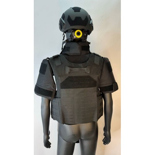 Бронежилет разгрузочный UNIVERSAL ARMOR в Омске (СВМПЭ + бронеплиты Бр5 класса) черный