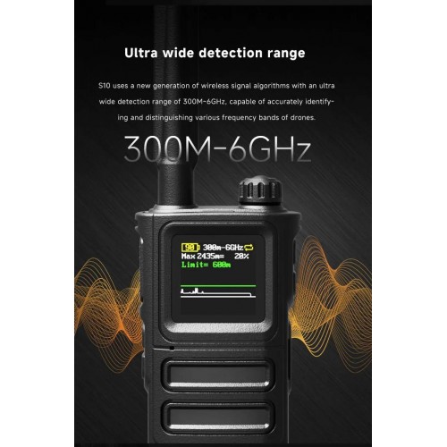 Детектор-обнаружитель дронов SKYDROID S-10 / «СОКОЛ 10» в Омске портативный всенаправленный