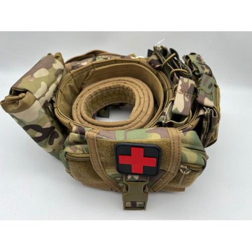 Пояс разгрузочный YAKEDA тактический с подсумками в Омске