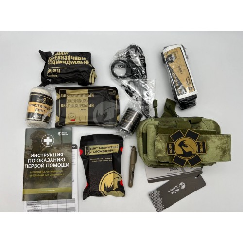 Военная тактическая аптечка “RHINO RESCUE” 11в1 укомплектованная второй эшелон в Омске