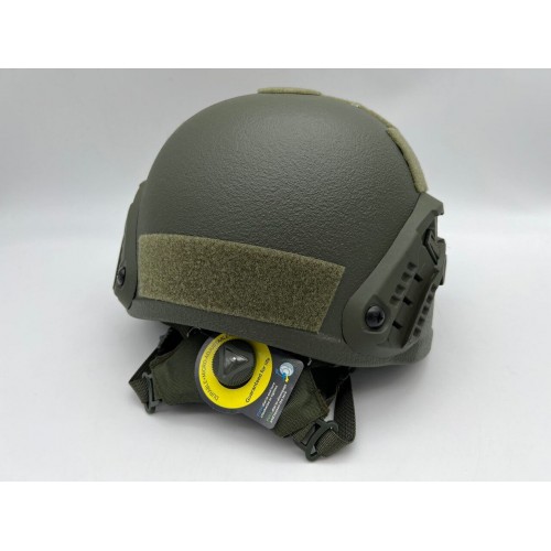 Кевларовый тактический баллистический композитный шлем ACH MICH NIJ IIIA Ops-Core (цвет «олива») / Бр2 класс защиты / с защитой ушей и системой регулировки Венди в Омске