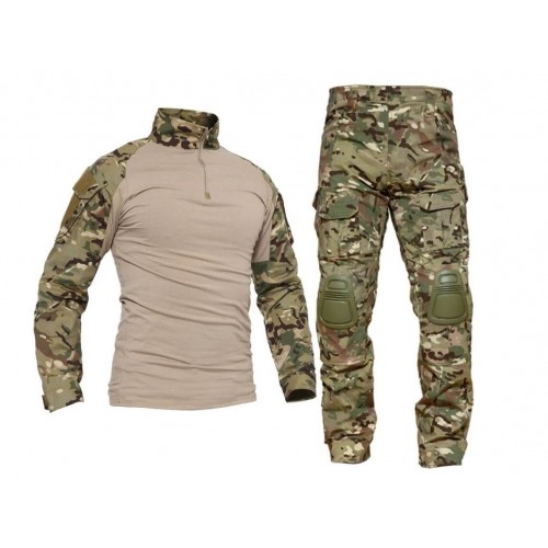 Костюм тактический с наколенниками и налокотниками камуфляжный MTP «Shark  Skin» в Омске
