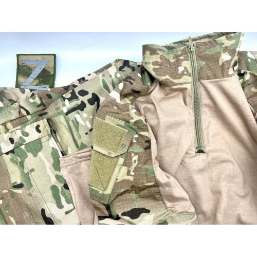 Костюм тактический с наколенниками и налокотниками камуфляжный MTP «Shark  Skin» в Омске