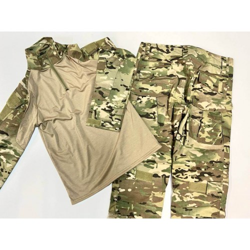 Костюм тактический с наколенниками и налокотниками камуфляжный MTP «Shark  Skin» в Омске