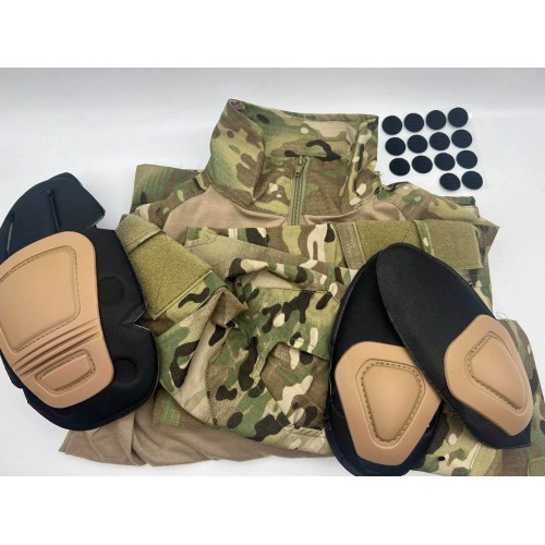 Костюм тактический с наколенниками и налокотниками камуфляжный MTP «Shark  Skin» в Омске