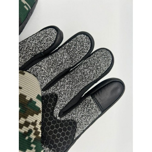 Перчатки с защитой от порезов, тактические с кожаными вставками  в Омске