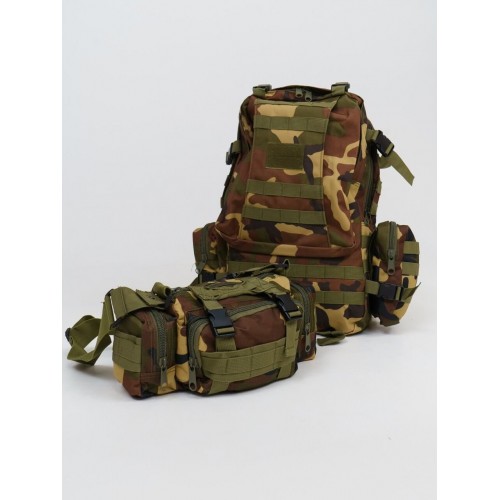 Рюкзак тактический 55 л со съемными подсумками в Омске