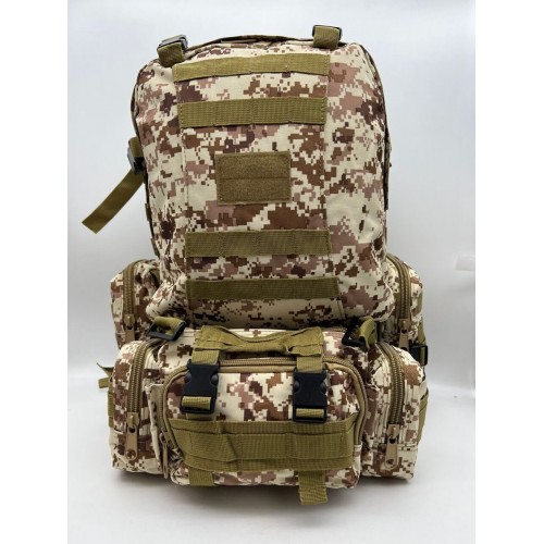 Рюкзак тактический 55 л песок/пиксель в Омске