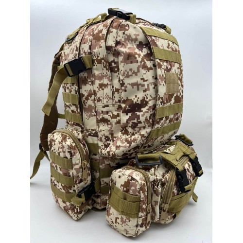 Рюкзак тактический 55 л песок/пиксель в Омске