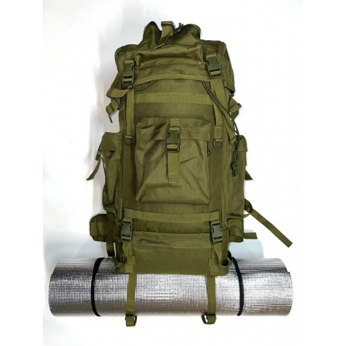 Рюкзак тактический 75 литров цвет хаки в Омске