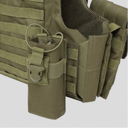 Тактический разгрузочный жилет «5 / пять карманов» с подсумками Tactical Molle Plate Carrier для съемных бронепластин в Омске