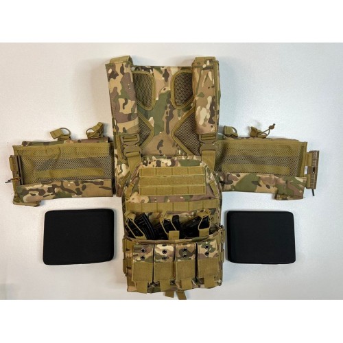 Жилет (плитник быстросъёмный/разгрузка) с возможностью установки боковых плит или боковых баллистических пакетов в Омске